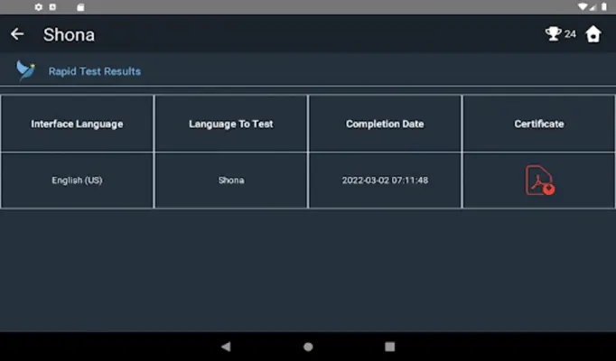 Shona Language Tests android App screenshot 8